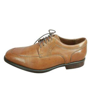 Johnston and Murphy Brown Leather Moccasin Toe Casual Dress Shoes Size 8.5 M